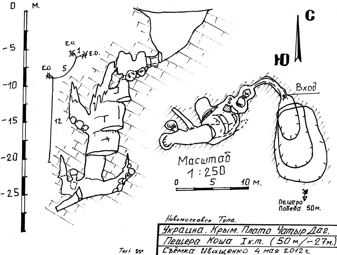 Спелеологическая карта крыма